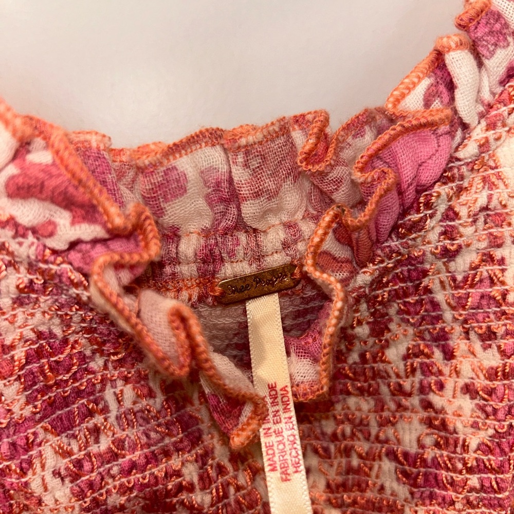 Free People Sweet Nothings Midi Dress in Pink Combo - Picture 4 of 6